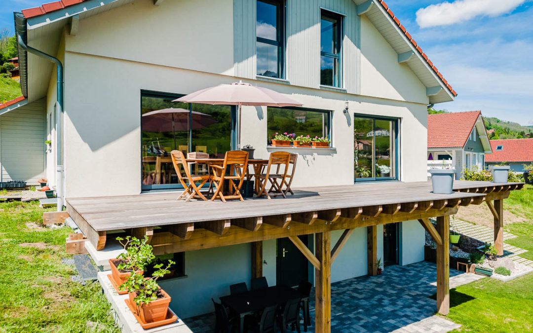 Création d’un balcon en bois dans les Vosges