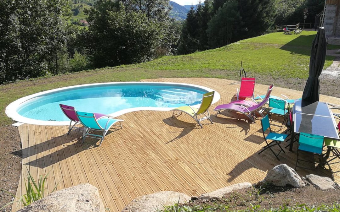 Piscine enterrée dans les Hautes-Vosges